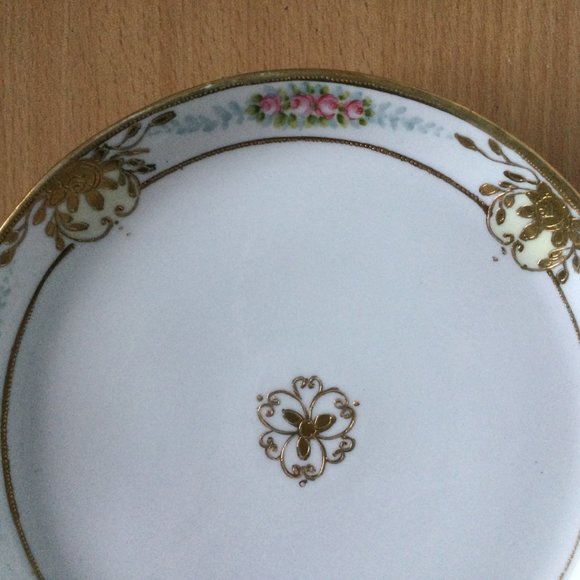 Vintage hand-painted Nippon Morimura handled Plate - Picture 2 of 5